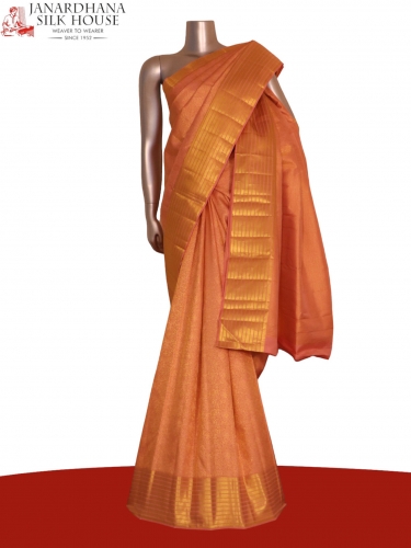 Pure Handloom Zari Brocade Kanjeevaram Silk Saree